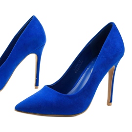 Blaue klassische Hyirnar Wildleder-Heels 1