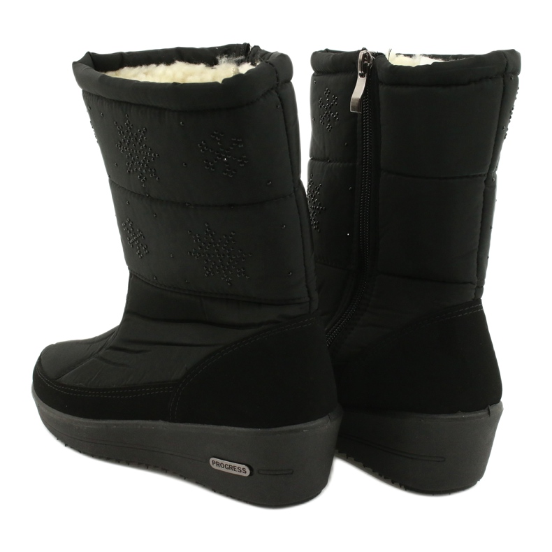 Light Fur Schneestiefel Progress 20-01 schwarz 4