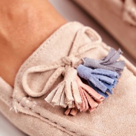 Evento Damen Slipper Wildleder 20PB35-2003 Beige Donna Mia 5