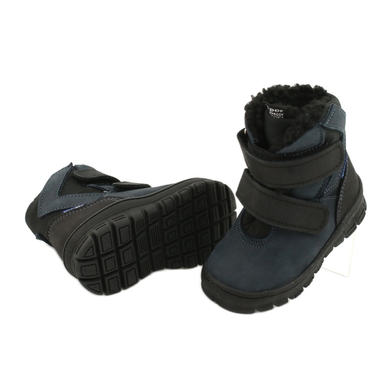 Stiefel Stiefel mit einer Mazurek 1351 Marineblau-Membran schwarz 3
