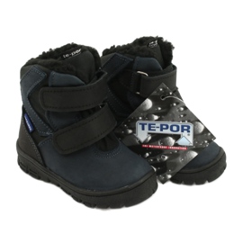 Stiefel Stiefel mit einer Mazurek 1351 Marineblau-Membran schwarz 4