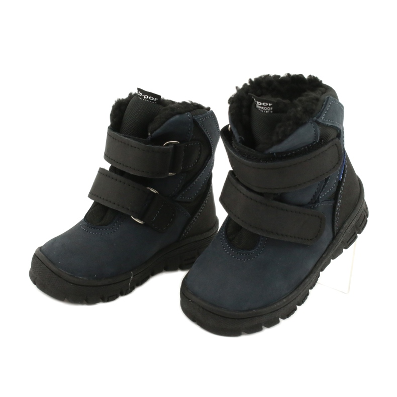Stiefel Stiefel mit einer Mazurek 1351 Marineblau-Membran schwarz 2