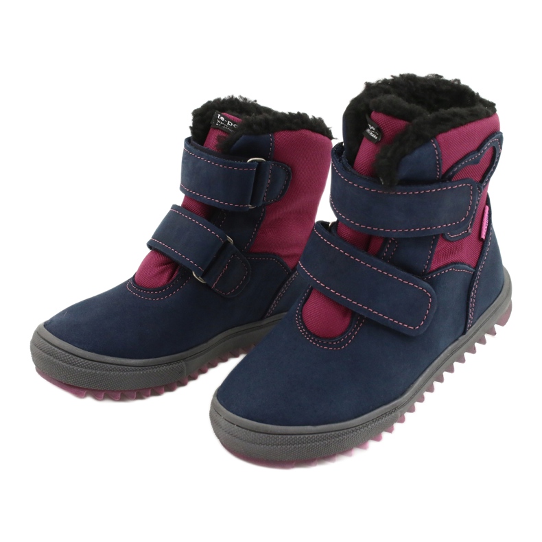Stiefel mit TE-POR Mazurek 1351 M Membran marineblau rosa 3