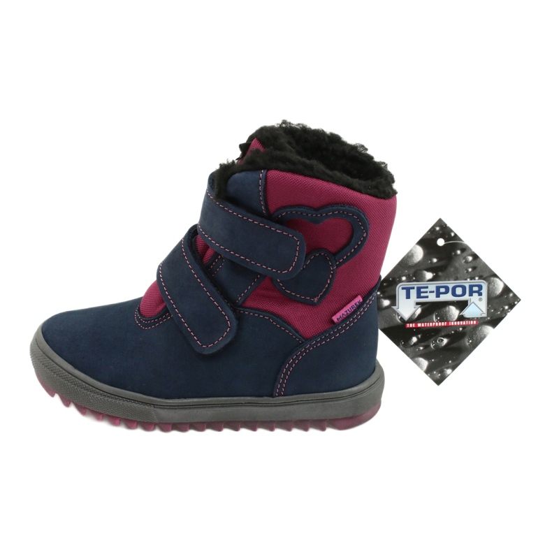 Stiefel mit TE-POR Mazurek 1351 M Membran marineblau rosa 5