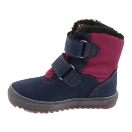 Stiefel mit TE-POR Mazurek 1351 M Membran marineblau rosa 1