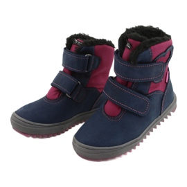 Stiefel mit TE-POR Mazurek 1351 M Membran marineblau rosa 3