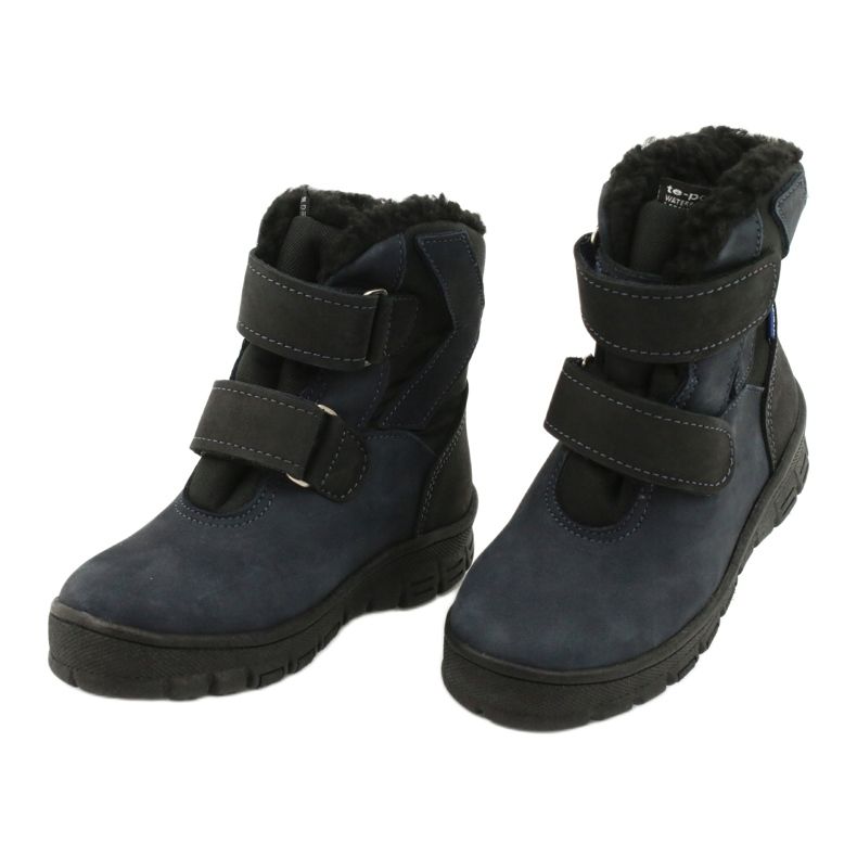 Stiefel mit Membran Mazurek 1351 marineblau schwarz navy blau 2