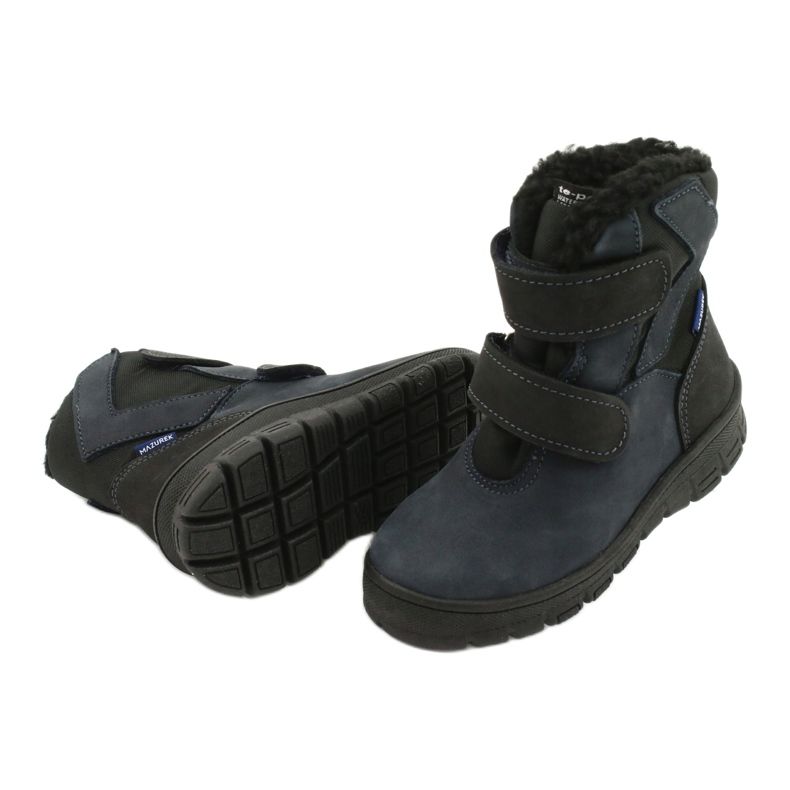 Stiefel mit Membran Mazurek 1351 marineblau schwarz navy blau 3