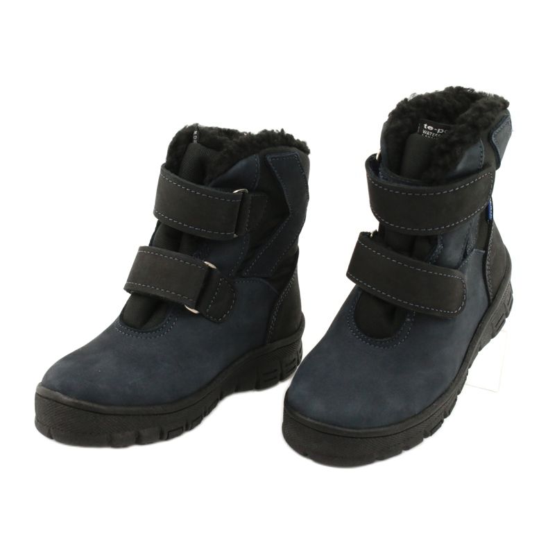 Stiefel mit Membran Mazurek 1351 marineblau schwarz navy blau 2