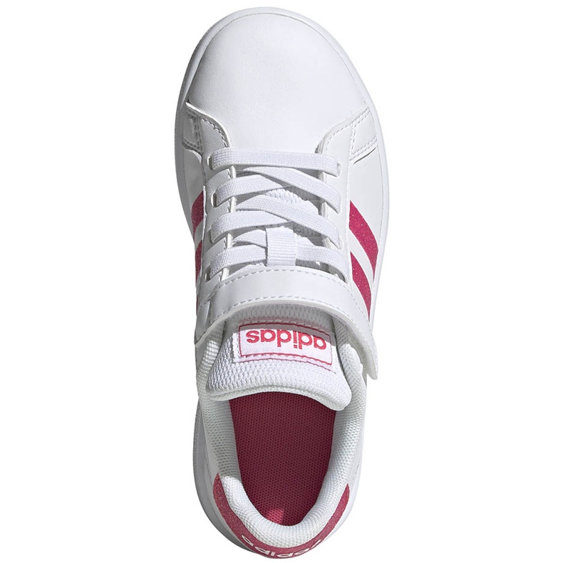 Adidas Grand Court C Kinderschuhe weiß-pink EG3811 rosa 1