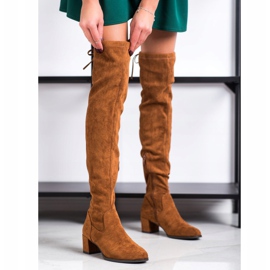 Overknee-Stiefel von Sergio Leone braun 1