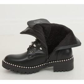 Schwarze Arbeiter mit Nieten NC1022 Schwarz 3