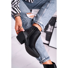 Damen Stiefel Warm Schwarz Meatown grau 2