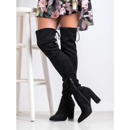 Goodin Wildleder-Musketiere auf einer Säule schwarz 1