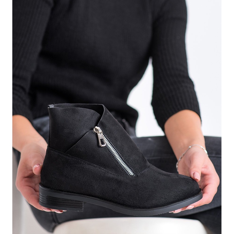 Gogo Modische Stiefel mit Reißverschluss schwarz 2