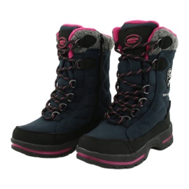 Schneestiefel mit American Club SN15 / 20 Navy Membran marineblau rosa grau 2