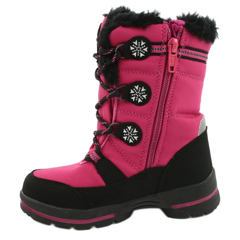 American Club Amerikanische Softhell wasserdichte Stiefel SN13 / 20 fuchsia schwarz rosa 1