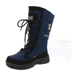 American Club Amerikanische Softshellstiefel mit SN12/20 Navy Membran schwarz marineblau 5