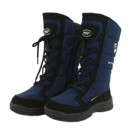 American Club Amerikanische Softshellstiefel mit SN12/20 Navy Membran schwarz navy blau 3