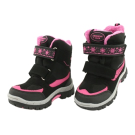 American Club Amerikanische wasserdichte Stiefel mit HL46/20 Membran schwarz rosa 3