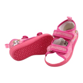 American Club American TEN38 / 20 Sandalen Hausschuhe, Innensohle aus fuchsiafarbenem Leder rosa 3