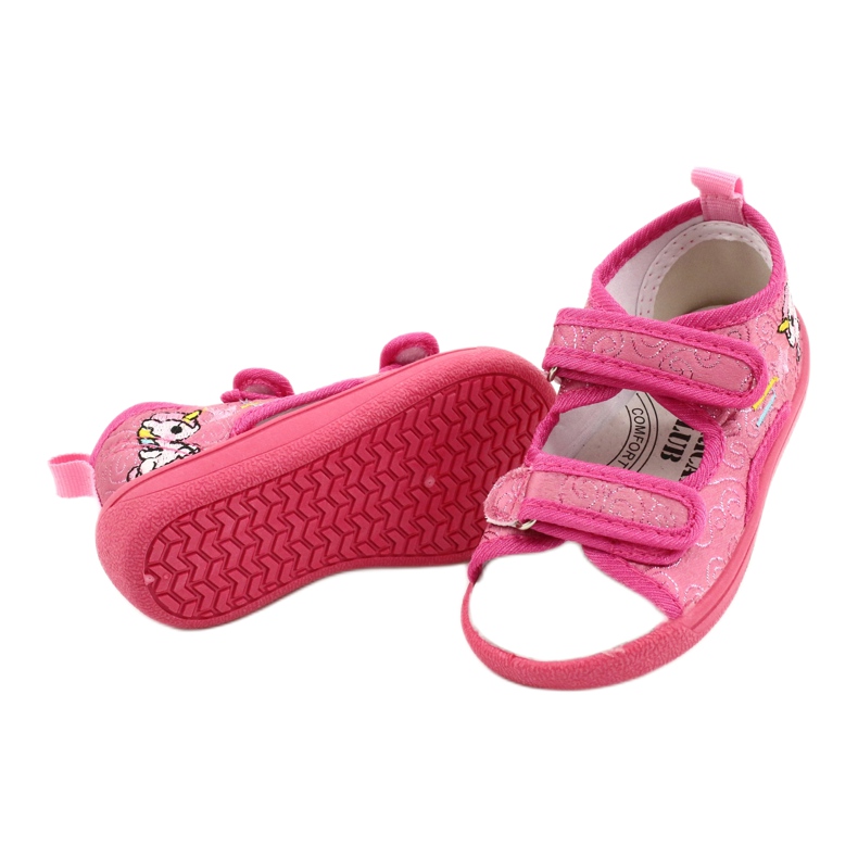 American Club American TEN38 / 20 Sandalen Hausschuhe, Innensohle aus fuchsiafarbenem Leder rosa 3