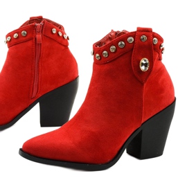 Rote Cowboystiefel mit Darnielle Zirkonia 1