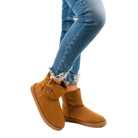 Braune isolierte Stiefel, Typ Emu Harelana 1