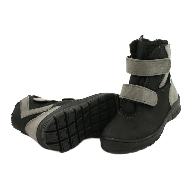 Schwarze Stiefel mit Mazurek 1351 Membran grau 3