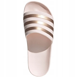 Adidas Adilette Aqua Damen Hausschuhe rosa und gold FW4291 golden 1