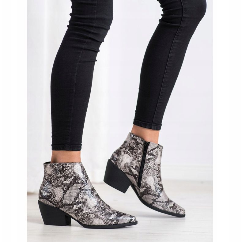 Cm Paris Stiefel mit Schlangenprint mehrfarbig 2