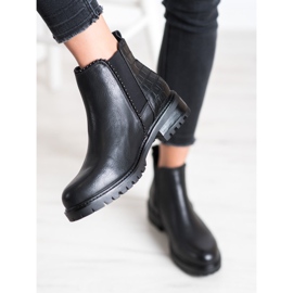 Super Me Schwarze Jodhpur-Stiefel mit Schlangenmuster 2