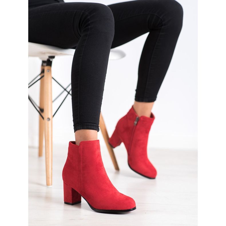 Wilady Modische rote Stiefel 1
