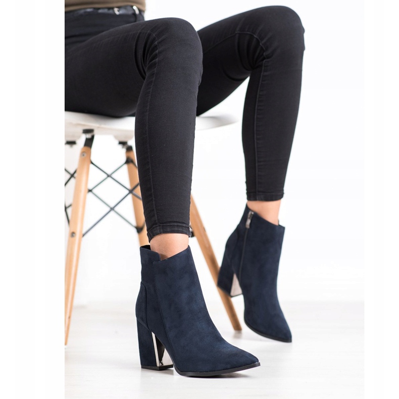Corina Modische marineblaue Stiefel 2