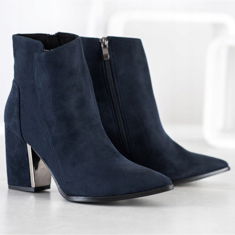 Corina Modische marineblaue Stiefel 1