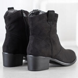 SHELOVET Schwarze Cowboystiefel 1