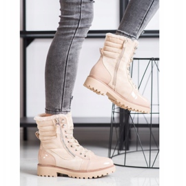 SHELOVET Stilvolle Trapper mit Erwärmung beige 2