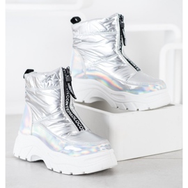 SHELOVET Schneestiefel auf dem Slider silber- 2