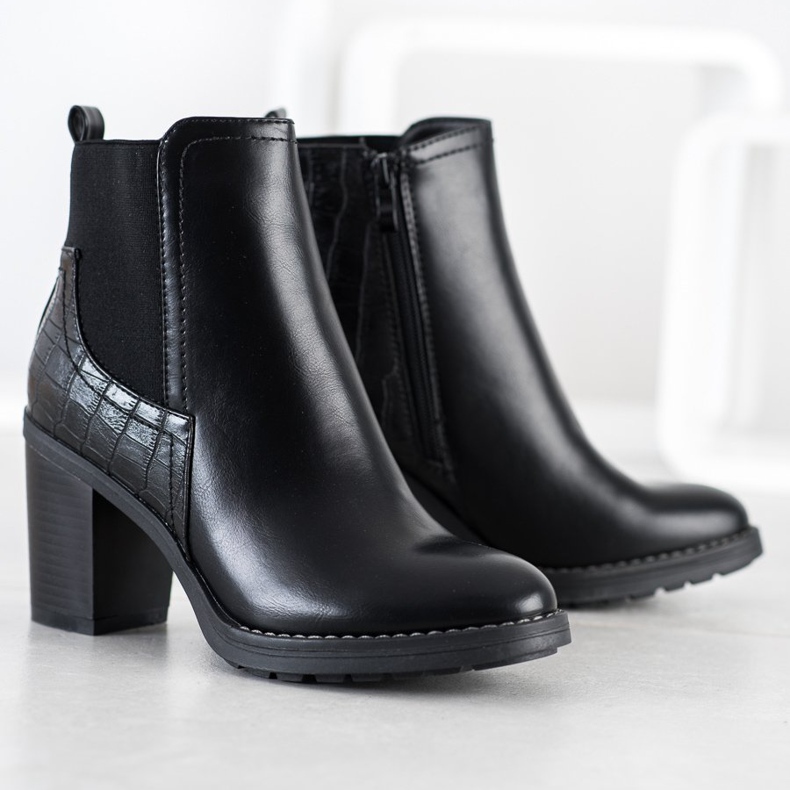 Super Me Klassische Stiefel mit Isolierung schwarz 2