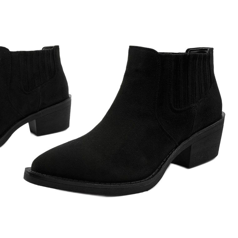 Slip-On-Stiefel aus Wildleder in Black Likeing schwarz 1