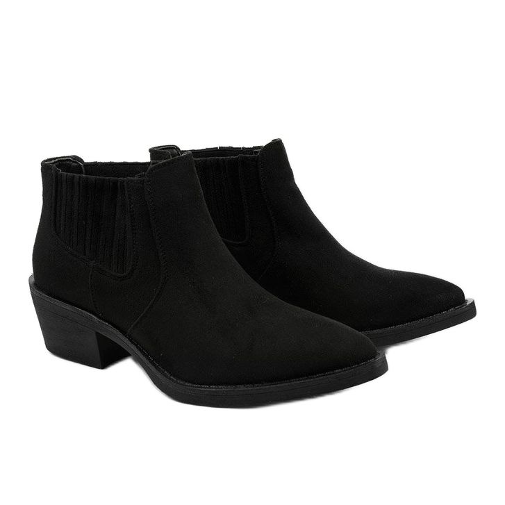 Slip-On-Stiefel aus Wildleder in Black Likeing schwarz 2