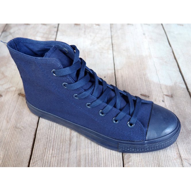 Hohe Sneakers N005 Marineblau navy blau 1