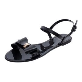 PT7-1 Schwarze Gummisandalen 1