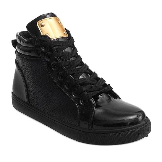 High-Top-Sneaker B11 Schwarz 1