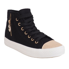 High Slider Hit Sneakers Sneakers H-11 Schwarz weiß 2