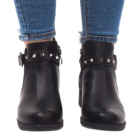 Solide, isolierte Chelsea Boots CH-90 Schwarz 2