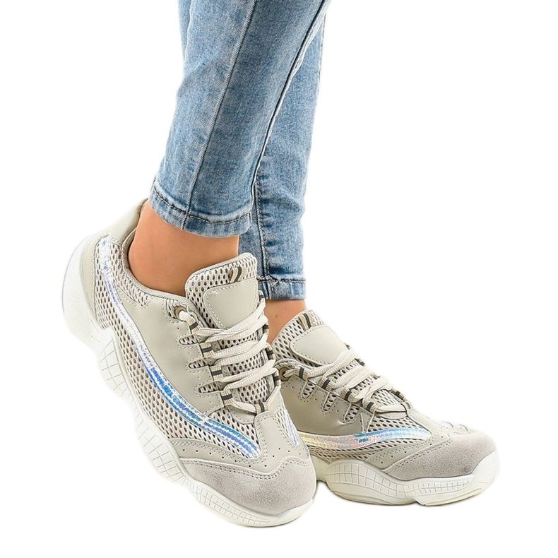 Beige MS523-8 Turnschuhe 1