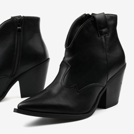 Schwarze Pretender Damen Cowboystiefel 1