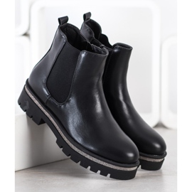 Sixth Sense Stiefel auf der Plattform schwarz 2