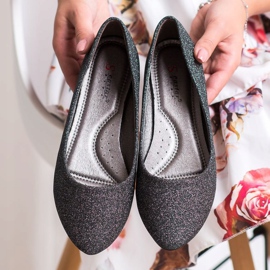 Seastar Glitzerballerinas silber- grau 2